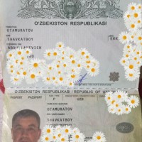 Найден паспорт гражданина Узбекистана