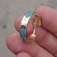 Серьга круглая