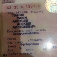 Найдены документы на имя Панина Алексея Алексеевича