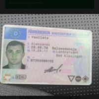 Утеряно водительское удостоверение европейского образца.