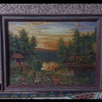 Пакет "Озон" с картиной внутри