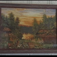 Пакет "Озон" с картиной внутри