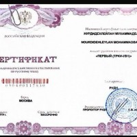 Потерял свой сертификат русского языка